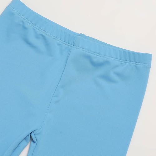 Girls Ruffle Hem Dance Leggings High Waisted Leggings Kids Solid Casual Athletic Trousers School Clothes with Pockets4