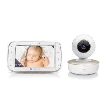 Motorola, Babá Eletrônica VM855 Connect, Visão Noturna, Wi-Fi, Tela Extra Grande, Branca