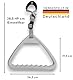 FabaCare Trapezgriff Komfort Bettgalgen Handgriff, ergonomisch geformt, Bettgriff, Aufrichtgriff, Bügelgriff, Gummihandgriff, Stangengriff, Balkengriff, Handfasser für Aufrichthilfen, CLN-3200