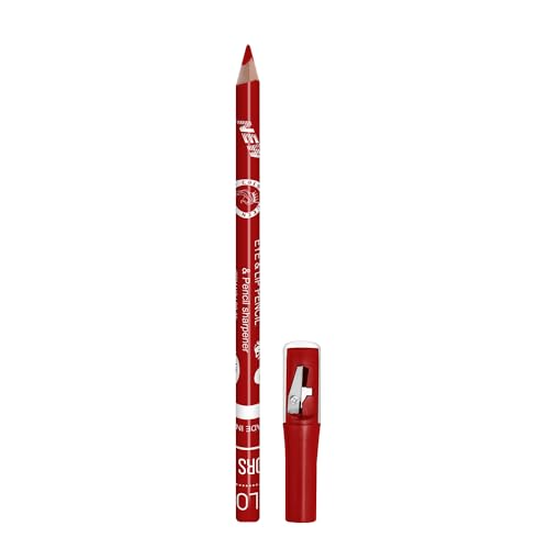 Image of Colors Queen Eye & Lip Liner Pencil with Sharpener | Long Lasting & Smudge Proof Lip Liner | Matte Finish, Rich Color Payoff Sharpenable Pencil (Karina Orange)