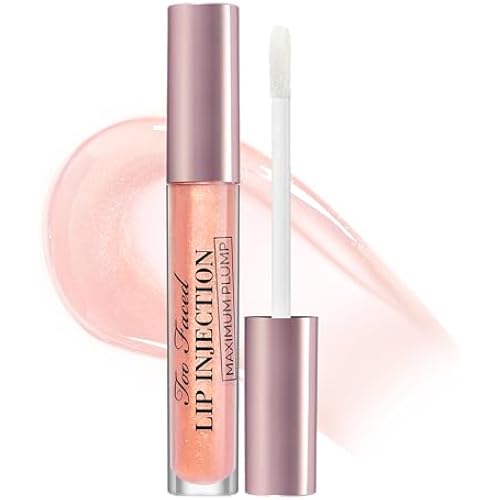 Too Faced Lip Injection Lip Plumper | Hydrating Lip Gloss for Fuller-Looking Lips | Original, Maximum Plump, Cooling Gloss & Plumping Click Formulas