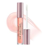 Too Faced Lip Injection Maximum Plump Extra Strength Lip Plumper Gloss | Hydrating, Volumizing, + Plumping, 0.14 Fl Oz, Cotton Candy Kisses
