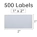 L LIKED Blank White 1 x 2 Inch Dissolvable Labels for Food Rotation Prep roll of 500 (1 Rolls)