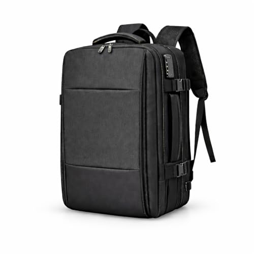Mochila Executiva Expansível 48L Impermeável para Notebook até 18' com Cadeado Antifurto e Porta USB, Mala de Bordo Viagem e Trabalho