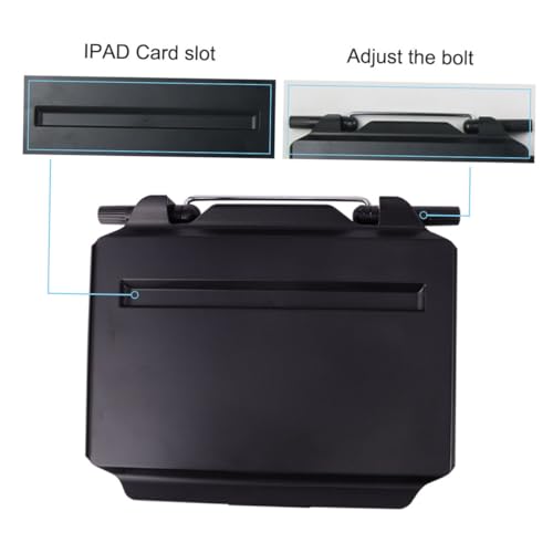 Table de voiture universelle avec disque à souris rétractable et support tablette noir - 8