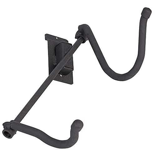 String Swing BHH17-4 Alto / Tenor Saxophone Holder - Black - 3' Slatwall