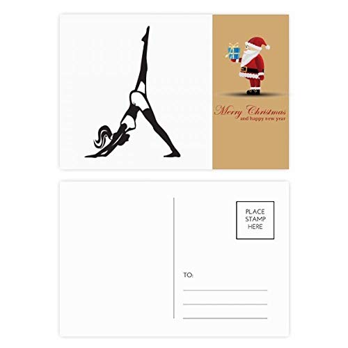 Cartes postales yoga Leg Motion : lot de 20 illustrations bien-être