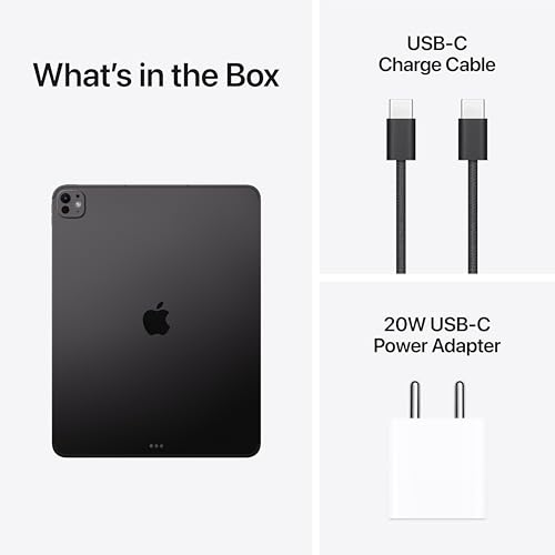 Image of Apple iPad Pro [13″] (M5): Ultra Retina XDR Display, [256GB], 12MP Front Camera / 12MP Back Camera, Wi-Fi 7 with Apple N1 + 5G Cellular, Face ID, All-Day Battery Life - Space Black