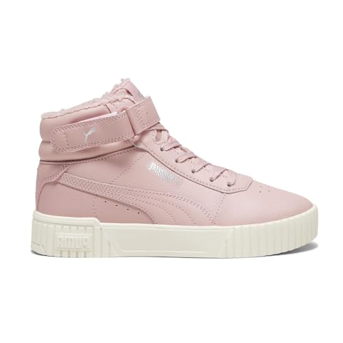 PUMA Kids Girls Carina 2.0 Mid WTR Perforated High Sneakers Shoes Casual - Pink - Size 6.5 M