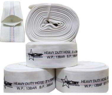 Harjith Branded Water Hose strong HDPE Laminated Woven Lay Flat Tube Agriculture (30 Meters) (WHITE, 3 INCH)-image-20