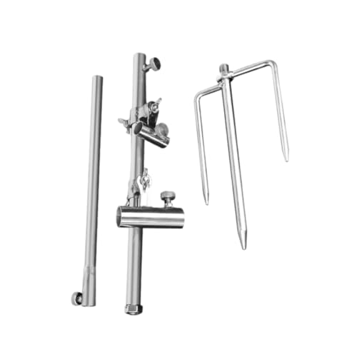 VANZACK Fishing Pole Stand Bait Tray Multi-Functional Rack Fishing Guard Sturdy and Comfortable Adjustable Length