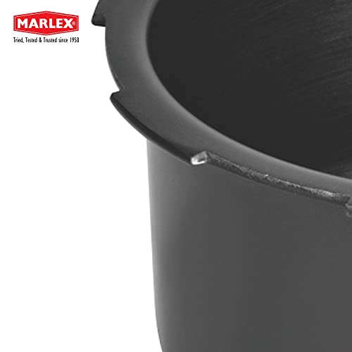 Image of Marlex Regular Premium Outer Lid Hard Anodized Aluminium Pressure Cooker, Black (3 Liters)