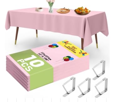 WEFHEF 10 manteles rosados