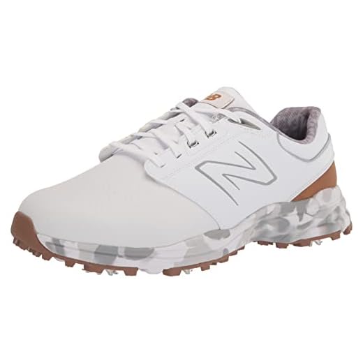 New Balance Men's Brighton Golf Shoe, White, 10.5 Wide