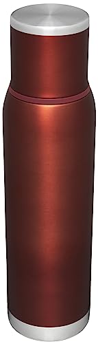 Image of Stanley Adventure-To-Go Vacuum Bottle 1.4 qt | Wide Mouth with Leakproof Cup Lid | Keep Drinks Hot or Cold | Packable for Travel | Insulated Stainless Steel Thermal Bottle | BPA-Free | Clay Glow
