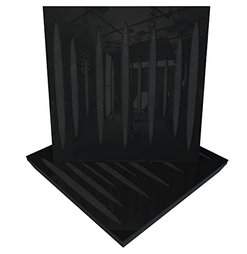 (2 Pack) — Sound Absorption-Diffuse Acoustic Panel «Pulsar» | 19.7''x19.7''x2.1