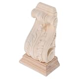 KHBUAB Mensola Decorativa in Legno Rustico Intagliato, Modanature Angolari per Cucina e Ca...