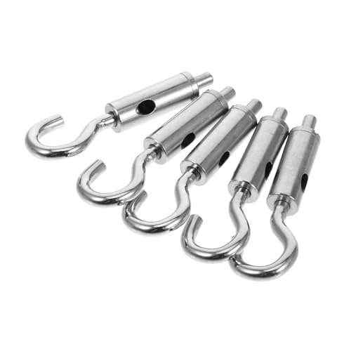 Kit de 5 tensores de cable de acero ERINGOGO con ganchos de levantamiento rápido para maquinaria ligera y exhibiciones miniatura 1