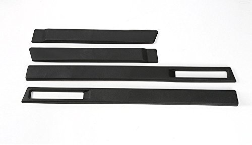 FMtoppeak ABS Body Side Moulding Door Cover Trim Kit Molding Protector Car Styling Mouldings for Jeep Renegade 2015-2018 Black