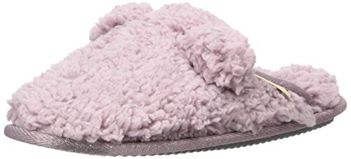 Image of Dearfoams Women's Sydney - Fireside Slippers Shearling Memory Foam Indoor /Outdoor Slipper with Platforms and Wide Widths