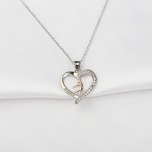 FUSTMW Dance Necklace - Ballerina Jewelry for Dancers, Team Inspiration and Lovers - Gift for Friends3