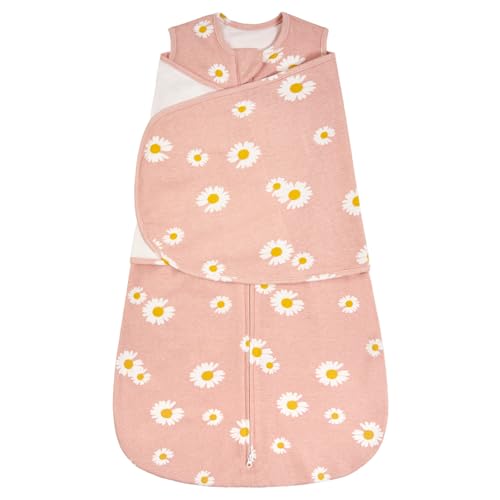 SIMYJOY Baby Schlafsäcke Neugeborene,Pucksack Baby Wearable Wickeldecke & Swaddle Transition,3-fach Verstellbarer Babyschlafsack mit 100% Baumwolle