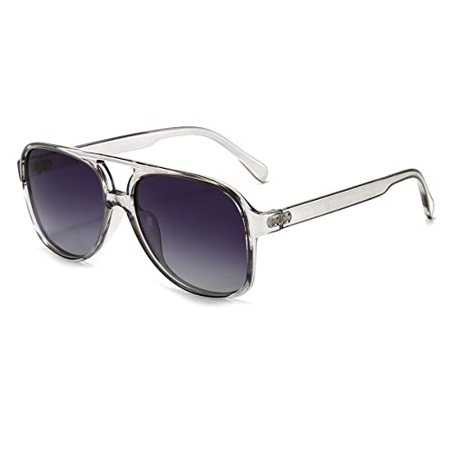 Image of Polarized Classic Vintage Aviator Sunglasses for Men Women Large Frame Retro 70s Sunglasses