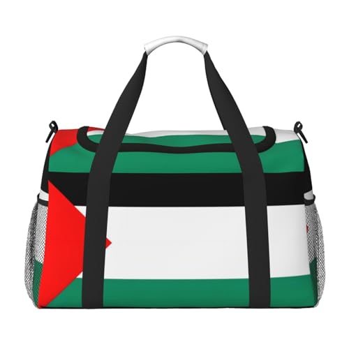 Sac de voyage Palestine noir pour femme avec grand compartiment de rangement