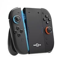 Switch 2 Joycon Grip, Super Magnetic Charger Handle for Nintendo Switch 2 Joycons, Ergonomic Controller Grip, Switch 2 Accessories Black