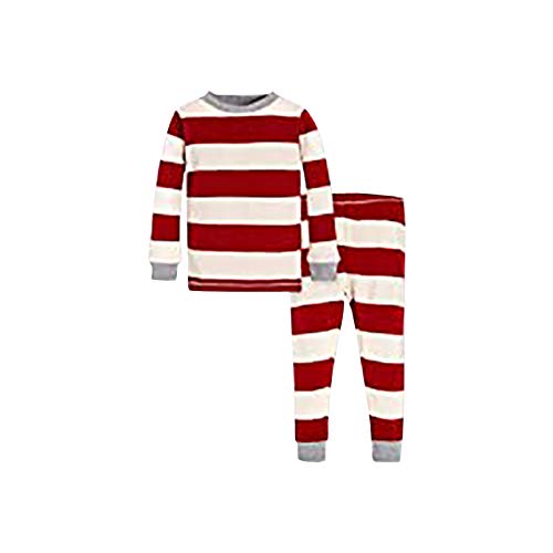 HHoo88 Christmas Women Mommy Print Blouse Tops and Pants Xmas Family Clothes Pajamas Red