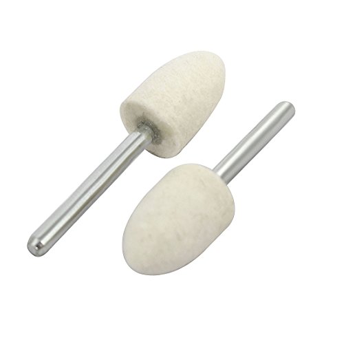 Aexit 12 Pcs Abrasives Rotary Tools 2.3mm Steel drill hole Cylindrical Felt bo-bs 5mm Model:83as86qo668