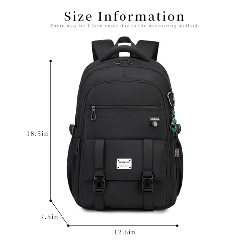 Lanola College Backpack Casual Daypacks for Men, Women & Students, Perfect Daily Backpack for School, Work, and Travel, Fits 17.3 Inch Laptop (Beige)3