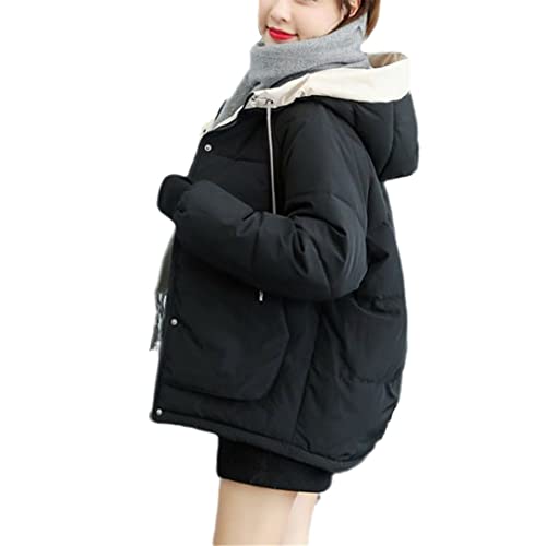 Manteau d winter femme fini le froid avec cette veste courte rembourree noir L