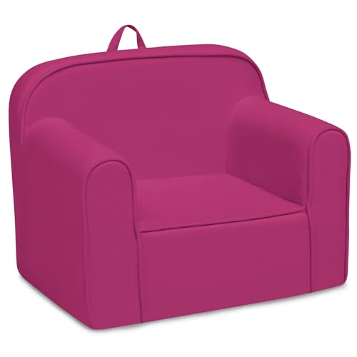 Image of Delta Children Cozee Chair -Foam Kids Chair for Ages 18 Months and Up, Hot Pink