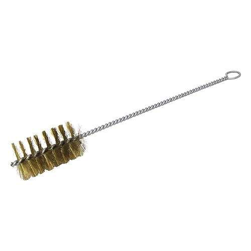 Image of Brush Research 84 Ring Handle Tube Brush, Brass, 2-1 /4 inch Diameter x 18 inch Overall Length (Pack of 1)