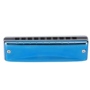 Yuxahiugkq Armonica Harmonica Blues Harmonica C Sleutel 10-gaten Harmonica buikspieren Hars waterdichte harmonica for beginners professioneel spelen