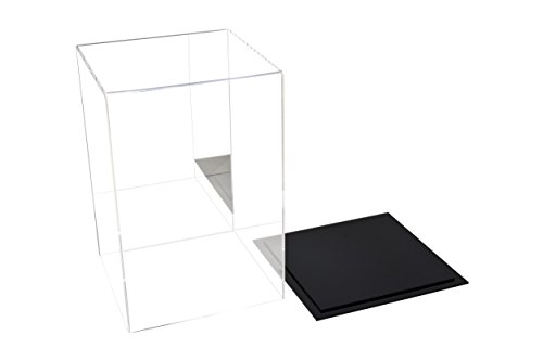 Better Display Cases Versatile Acrylic Mirrored Display Case, Cube, Dust Cover Or Riser With Black Base 8" X 8" X 12" (A060-Mds) #TOP5
