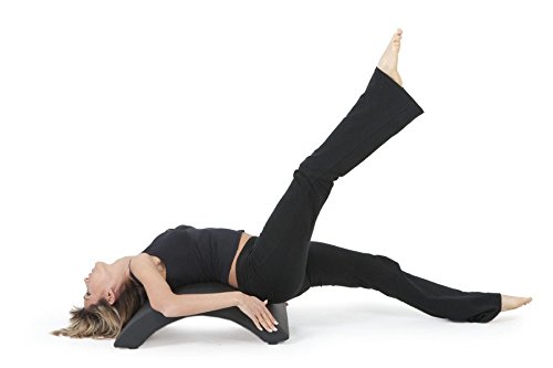 ELINA PILATES ARC Pilates, Spine Mobility, Back Posture Correction, Pulmonary Rehabilitation, Muscle Toning, Synthetic Leather Covered Endurance (Black)