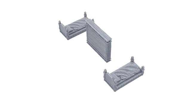 Sturdy Furniture DND Terrain - Compatible With Dungeons & Dragons, Warhammer 40k, 28mm Miniature Wargaming - View #6