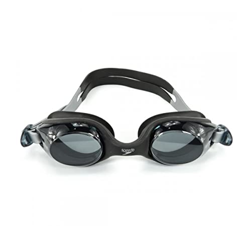 Óculos de Natação Infantil, Speedo, Junior Olympic, Vedação P- Preto Fume