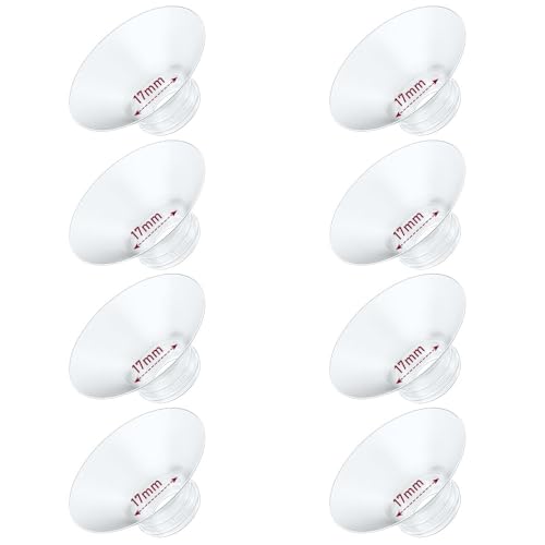 Image of IVARONAL Flange Insert 8PCS 17mm Compatible with Momcozy M9/M6/M5/S12 Pro/V1 Pro/V2 pro, Spectra/Medela/Elvie/NCVI/TSRETE/eufy/Lansinoh/Paruu/MomMed Breast Pump 24mm Shields/Flanges (8pcs-17mm)