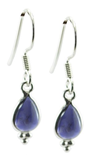 Boucles d'oreilles iolite argent 925, le cadeau précieux et intemporel pour femme