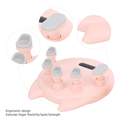 Hand Exercisers for Strength, 2Pcs Piano Finger Trainer, Hand Grip Strength Trainer for Guitar Piano Trigger Finger Training(Pink) - Image 3