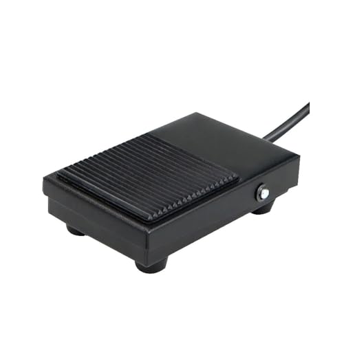 Pedal PTT interruptor de pie momentáneo SPDT 1NO1NC de 3 pines con cable de 6 pies y 250V 10A
