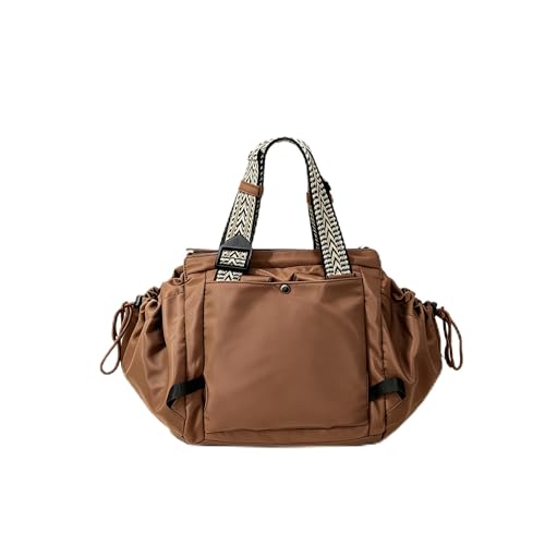 Womens Everyday Tote Bag Diaper Bag Khaki Baby Bag Newborn Essentials Large Capacity Baby Christening Gift Baby Registry Organizer Bag Versatile Convertible Bassinet BagBrown