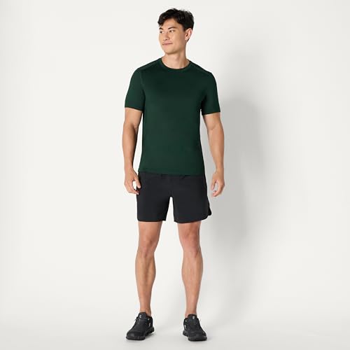 Amazon Essentials Men's Athletic Performance Stretch Contrast Woven Gym Training Short with 6" Inseam, Black, X-Large - image 5