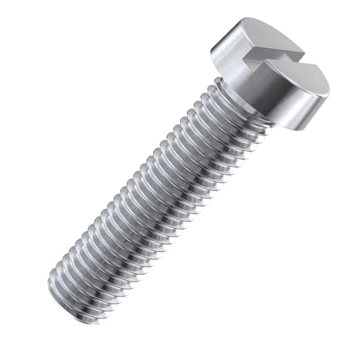 Accu - M1 x 10mm Cheese Head Screws (DIN 84) - Stainless Steel (A2) (Pack of 20)