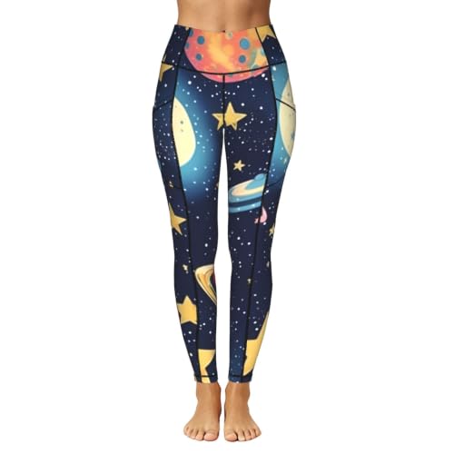 Leggings espaciales mujer cintura alta que no transparentan para ejercicio 2