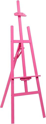 Robusto cavalletto regolabile in legno espositore portatile per pittura e schizzi Supporto da pavimento regolabile ideale per artisti a casa, studio e aula