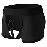 Dimgut Mens Front O-ring Underwear Sexy Cotton Underpants Low Waist Boxer Briefs Shorts